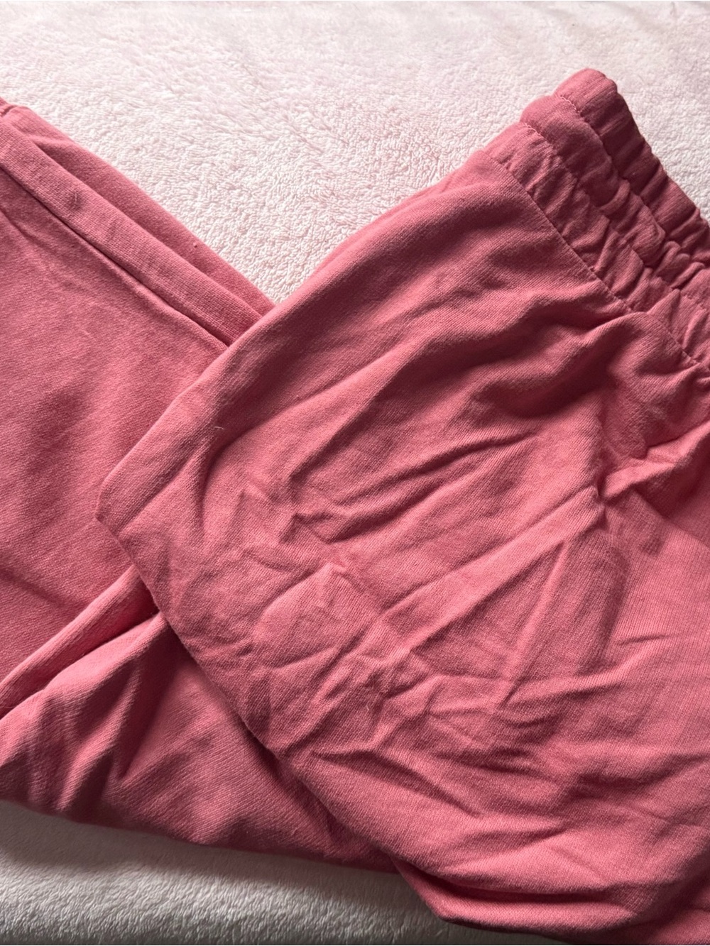 Zenana Outfitters Rose Pink Knit Lounge Pants